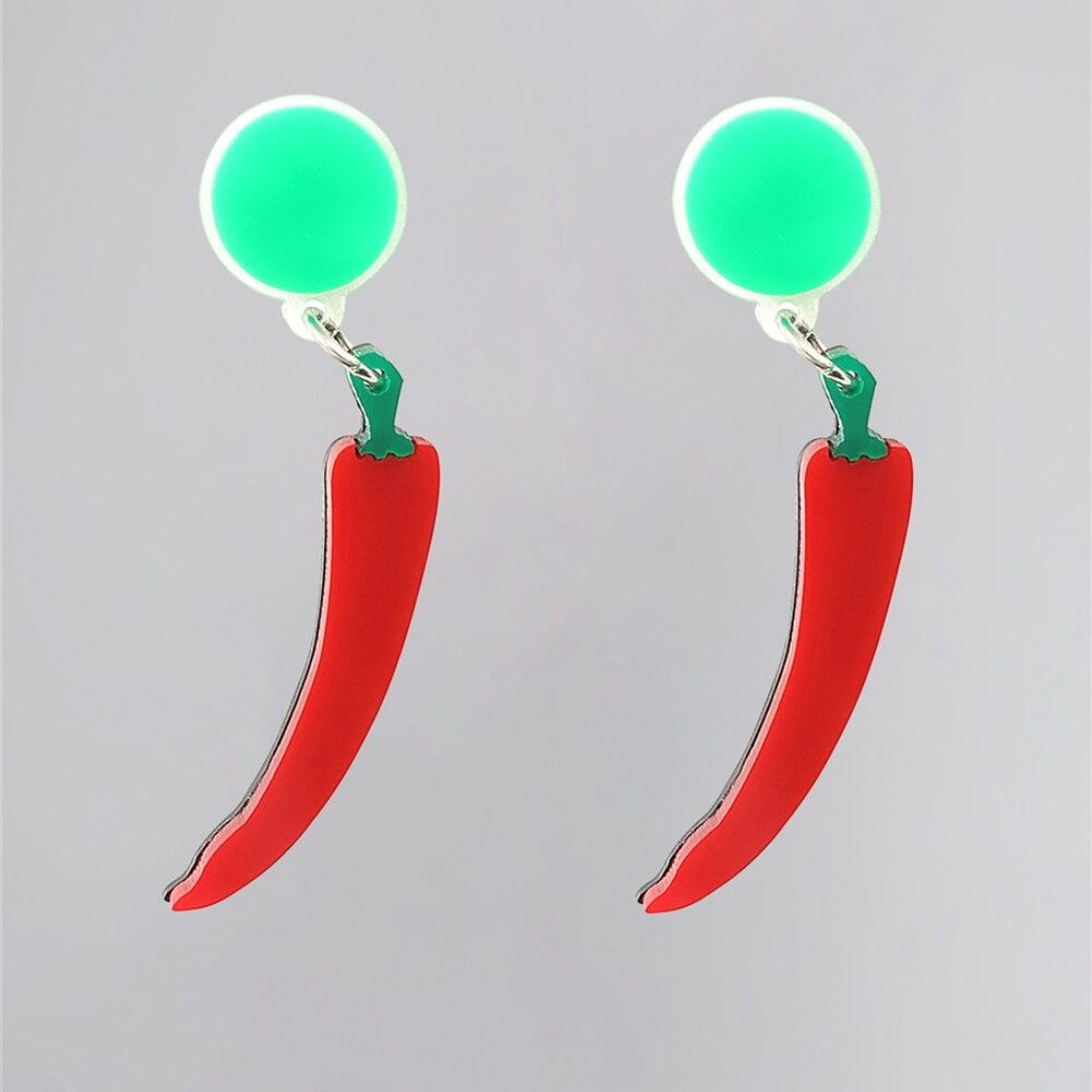Collectif Accessories Red Chillis Earrings